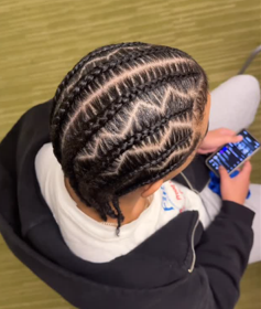 Full head cornrows